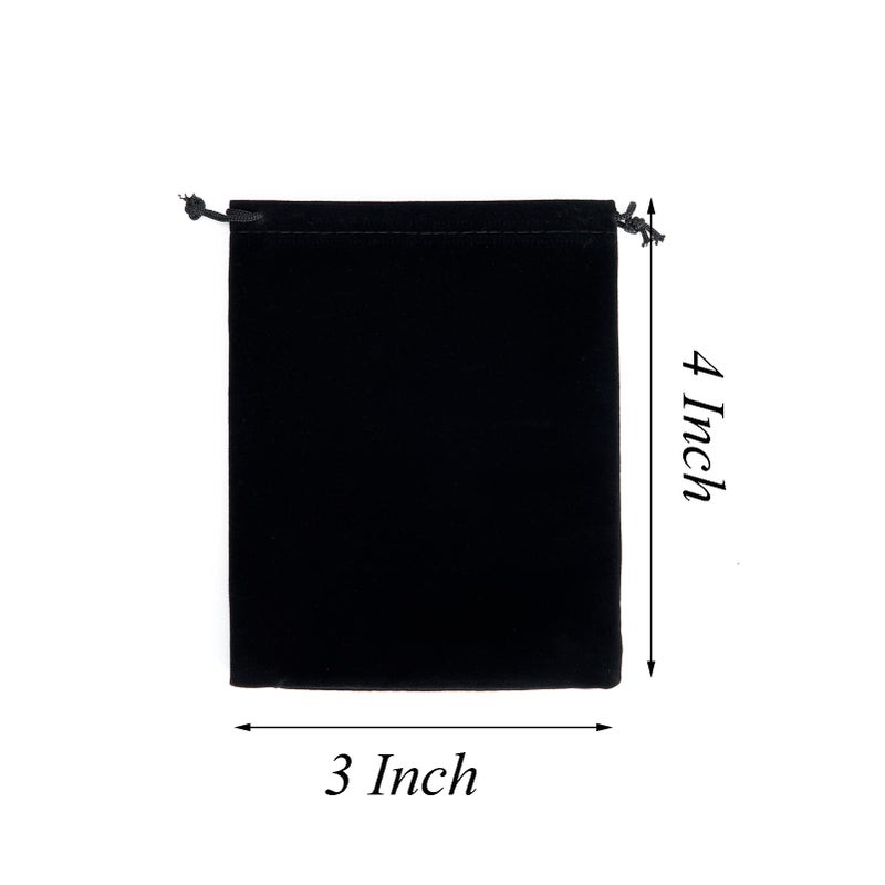 Tendwarm 20 Pcs 3x4 Inches Velvet Drawstring Bags Jewelry Pouches Candy Bags Christmas Wedding Favors - Image 4